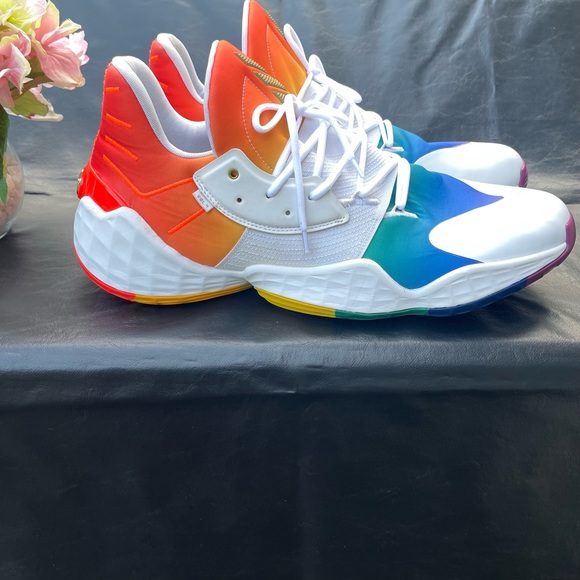 Adidas James Harden Men's Size 19 Vol 4 Mens Pride Pack Rainbow - Picture 1 of 10